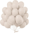 PartyWoo White Balloons 50pcs Sand White Beige Cream Ivory Boho Neutral | 12 by PartyWoo