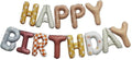 Boho Retro Happy Birthday Foil Letter Balloon Banner, 16 Inch, Birthday Party by Unknown