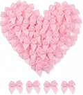 100 Mini Satin Ribbon Bows, Small Bows by GAJILON