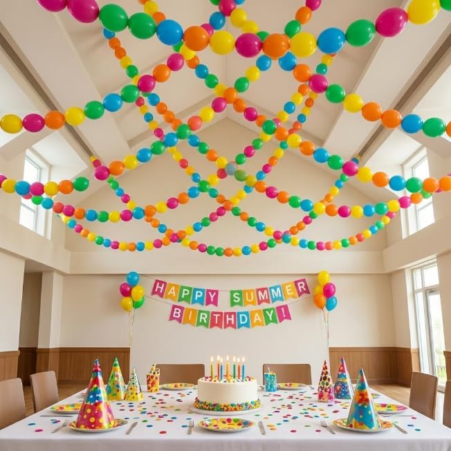 Neon Linking Balloons, Colorful Quick Linked Connecting Balloon - Image 6