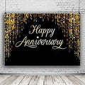 Happy Anniversary Backdrop Party Decorations by IIILUYOT