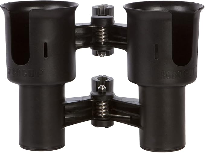 Patented Clamp On Boat Cup Holder |Multifunction Dual Drink Caddy - Image 2