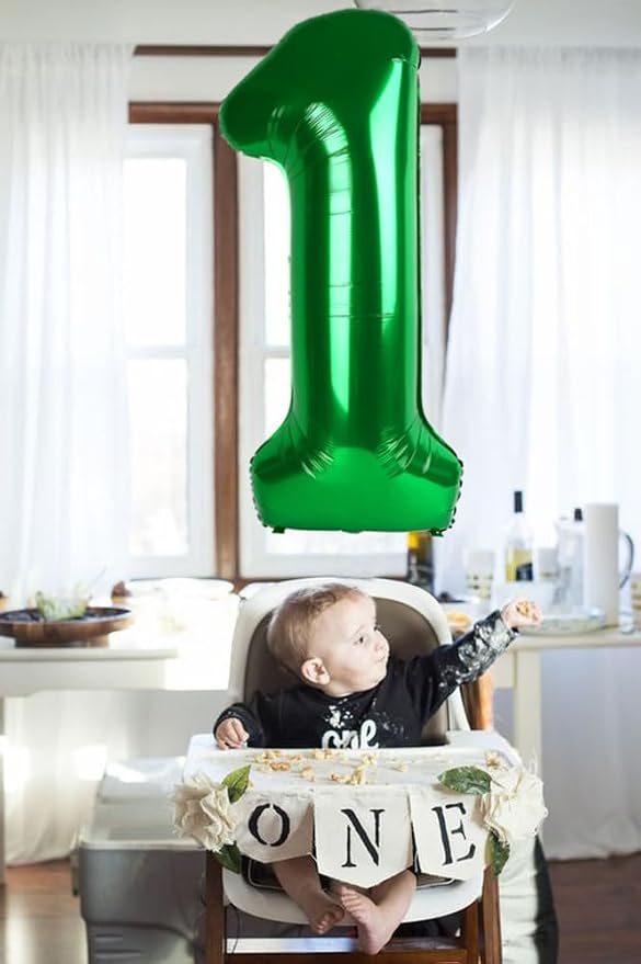 Number 18 Balloon 40Inch for 18 Year Old Birthday Decorations, Dark Green | - Image 3