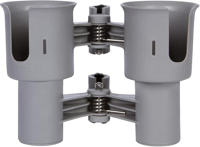Patented Clamp On Boat Cup Holder |Multifunction Dual Drink Caddy - Image 4