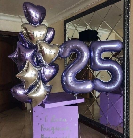 Purple Number 30 Balloon 40 Inch, 30th Birthday Decorations Men Women | Foil - Image 7