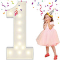 4FT Light Up Numbers Letters, DIY Giant Marquee Numbers, Mosaic Balloon Number 1 by MerryMosaics