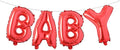 16 Inch Baby Letter Balloons Multicolor Foil Balloons BABY Balloons, Baby Shower by RUIANSI