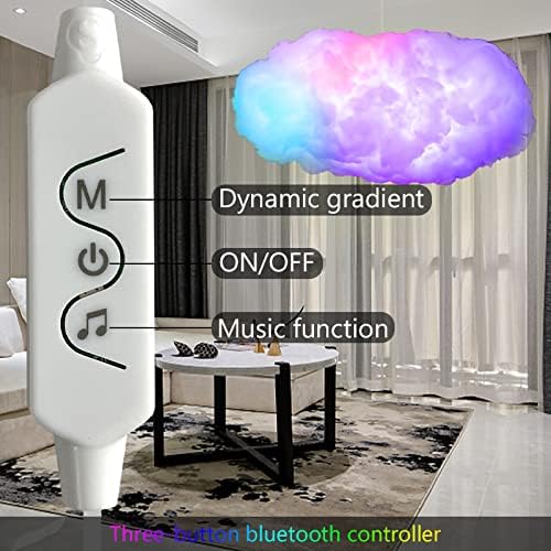 3D Big Cloud lightning Light Kit Music Sync Warm White Multicolor lightning - Image 2