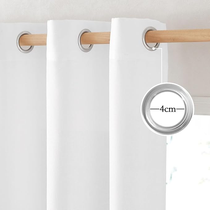 NICETOWN Linen Curtains 96 inches Long - Image 2