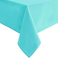 Hiasan Solid Rectangle Tablecloth Aqua - Waterproof Washable Oblong Fabric Table Cloth for Dining Room Kitchen and Outdoor Use, 54 x 80 Inch