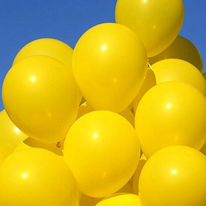 KBZVNAF Yellow Balloons Latex Party Balloon - Image 3