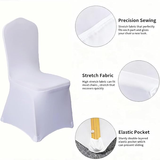 100 Pcs White Washable Removable Universal - Image 2