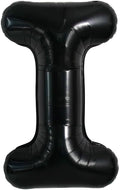40 Inch Black Letter I Foil Balloon, Large Jumbo Mylar Helium Alphabet Balloon by Unknown