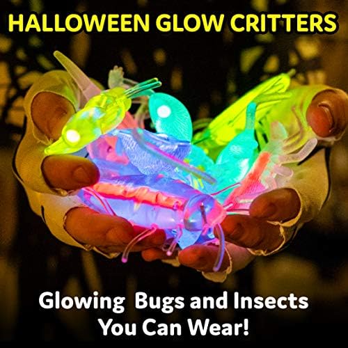 Glow Critters Halloween Toys - Glow Sticks Party Favors - Glow in The Dark Party Supplies - 30 Count - Image 3
