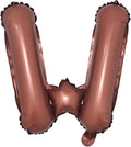 Chocolate Color Letter Number Foil balloons 1pc 16inch Alphabet Digital by RUIANSI