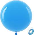 Bezente Blue Giant Latex Round Balloons 36 Inch 8 Pack | Blue Balloons Large by Bezente