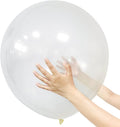 18 Inch Clear Balloons 12 Pack Large Latex Party Balloons Round Helium Balloon by ASIYUHY