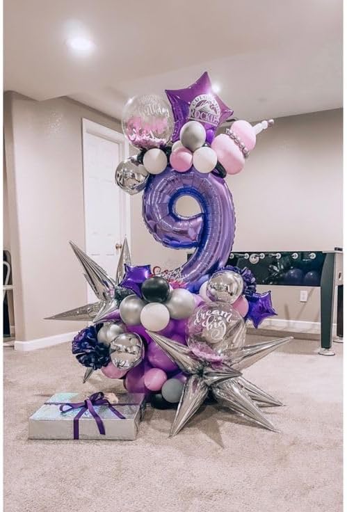 Purple 9 Balloon - Image 3