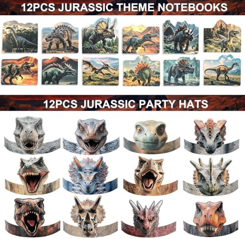 ALL IN ONE BOX-320PCS Dinosaur Favors Jurassic Birthday Party Decorations - Image 5