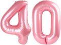 Number Balloons 40 Balloon 40 inch Pearl Pink by Enyeopd