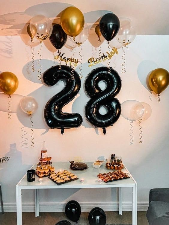 Black Number 8 Balloon 40 Inch - Image 7