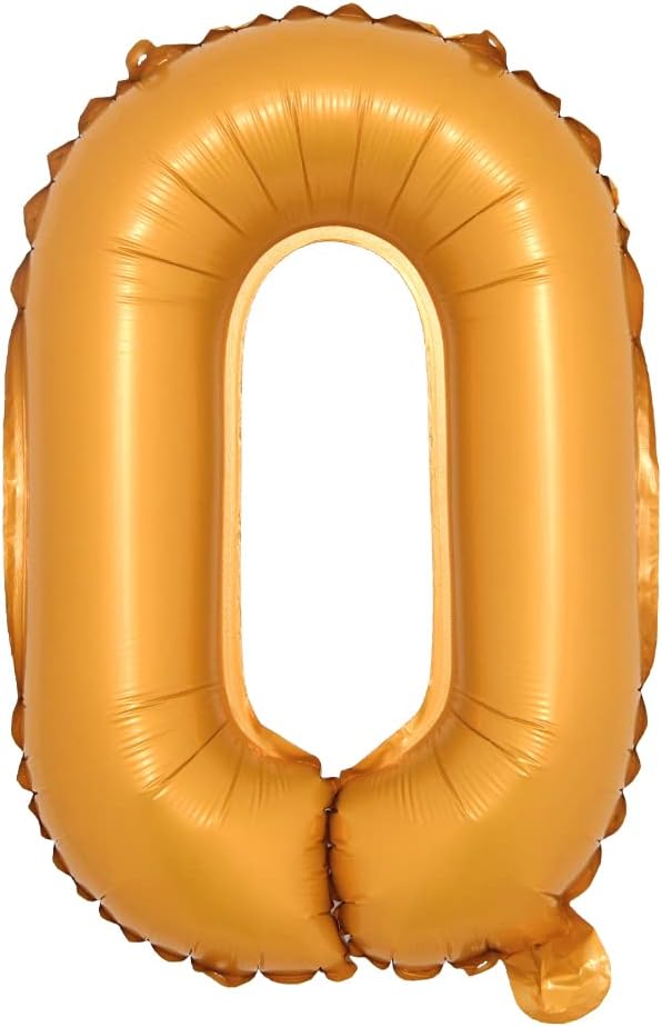 16" inch Single Orange Alphabet Letter Number Balloons Aluminum Hanging Foil by RUIANSI