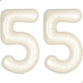 Cream White Number 55 Balloon for First Birthday Decorations, 40 inch Huge by Unknown