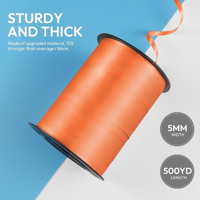 500 Yards Curling Ribbon for Gift Wrapping, 3/16" Balloon String for Christmas - Image 2