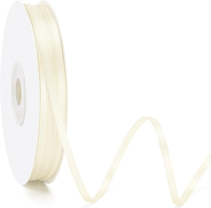 KINGLAKE Ivory Satin Ribbon by KINGLAKE