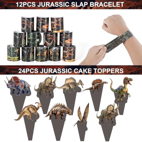 ALL IN ONE BOX-320PCS Dinosaur Favors Jurassic Birthday Party Decorations - Image 6