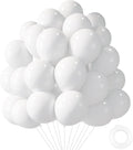 LOVESTOWN 110 PCS White Balloons, 12 Inch Bright White Latex Balloons | by Lovestown