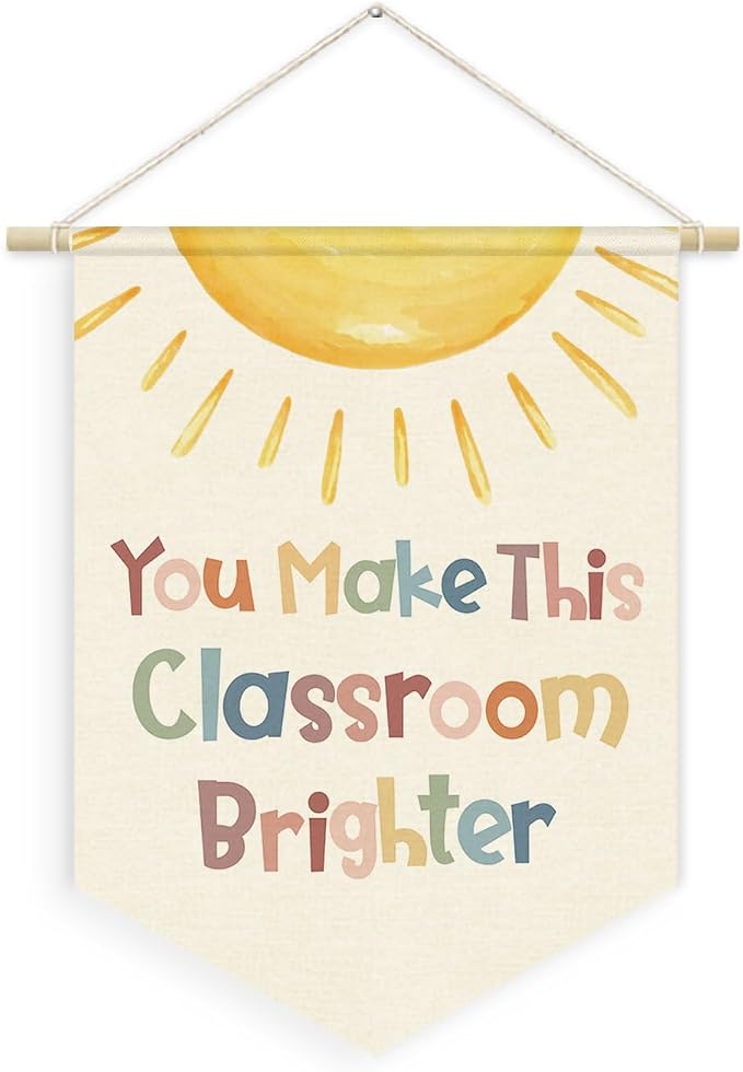 Classroom Welcome Sign Boho Neutral Classroom Banner, You Make This Classroom by Unknown