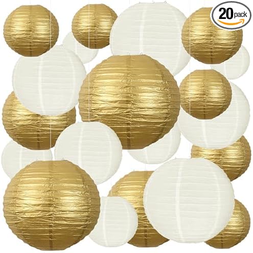 20Pcs Paper Lanterns Decorative by Partiazy