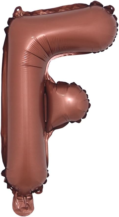 Chocolate Color Letter Number Foil balloons 1pc 16inch Alphabet Digital by RUIANSI