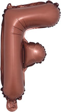 Chocolate Color Letter Number Foil balloons 1pc 16inch Alphabet Digital by RUIANSI