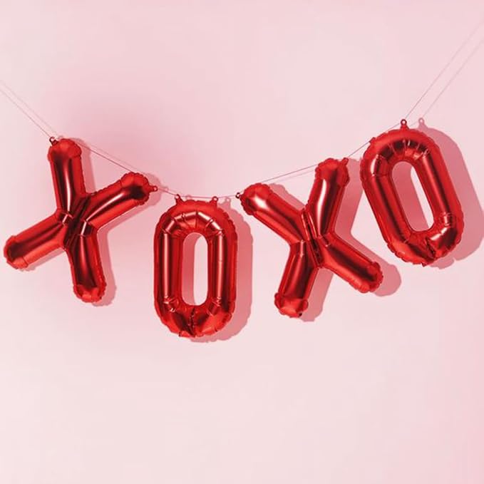 16 Inch 52Pcs Red Letter Balloons Shiny A-Z Foil Balloon Letters | Reusable - Image 4