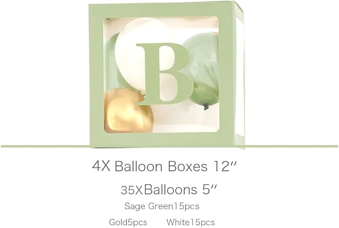 luckylibra Sage Green Baby Shower Decorations, B - Image 3