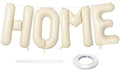 Cream HOME Balloons, 40 Inch HOME Letter Balloons Beige Home Balloon Banner by BBPOOL