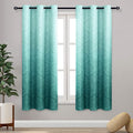 DWCN Teal Ombre Blackout Curtains by DWCN