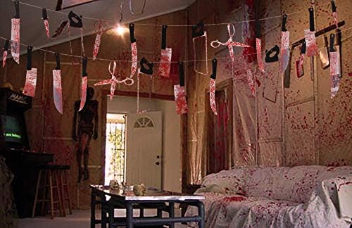 4PCS Halloween Decorations Bloody Banners: Horror Party Garland Decor - Image 3