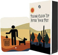 Zero Waste USA - DISPENSE-ART™ Roll Bag Dispenser & Sign - Desert Landscape | by ZEROWASTEUSA