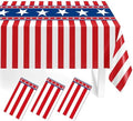 3 Pack Patriotic Tablecloths,American Flag Tablecloth,Patriotic Decorations by Childom
