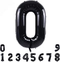 TONIFUL 40 Inch Black Foil Number 0 Balloon, Milestone Birthday Decorations | by TONIFUL