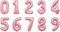 10 Pcs Number 0-9 Balloons 16 Inch Number Mylar Foil Balloons Custom Digital by Unknown