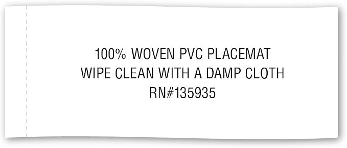 DII PVC Tabletop Collection Woven Indoor/Outdoor, Placemat Set, 6 Piece - Image 7