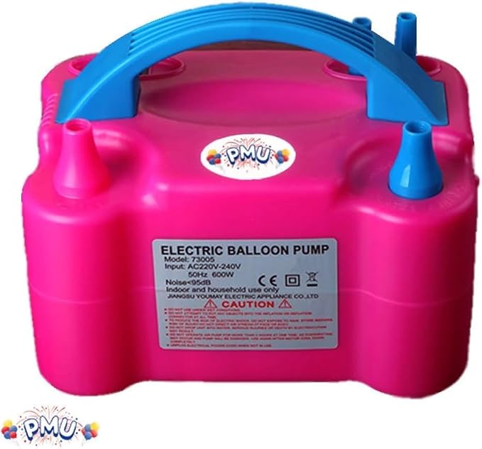 PMU Electric Balloon Inflator Pump 120V, Premium Dual Nozzle Air Blower - Image 3