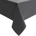 Hiasan Rectangle Tablecloth Grey - Wrinkle Resistant and Waterproof Washable Polyester Fabric Table Cloth for Dining Party and Outdoor Use, 60 x 140 Inch