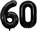 Number 60 Balloons for 60th Birthday Party Decorations, 42 Inch Jumbo Foil by GOER