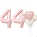 Pink 44 Balloon Number Pastel Pink 44th Birthday Party Decorations by Unknown