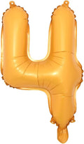 16" inch Single Orange Alphabet Letter Number Balloons Aluminum Hanging Foil by RUIANSI